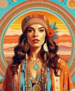 Bohemian Girl Diamond Painting