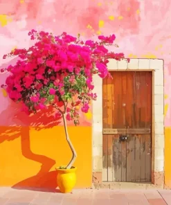 Bougainvillea Front Door Diamond Painting