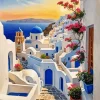 Bougainvillea Santorini Diamond Painting