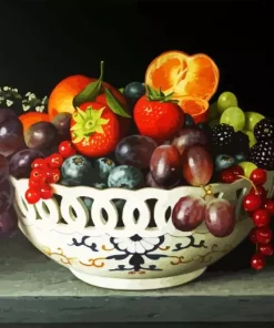 Bowl Of Fruit Still Life Diamond Painting