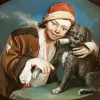 Boy And His Dog Diamond Painting