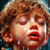 Boy Crying Diamond Painting
