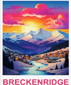 Breckenridge Colorado Poster Diamond Painting