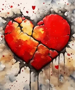 Broken Heart Diamond Painting