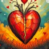 Broken Heart Art Diamond Painting