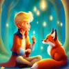 Cartoon Boy And Fox Diamond Painting