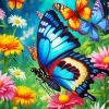 Colorful Butterflies Diamond Painting