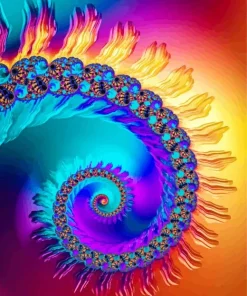 Colorful Fractal Diamond Painting