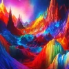 Colorful Mountain Diamond Painting
