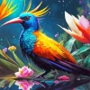 Cool Bird Of Paradise Diamond Painting
