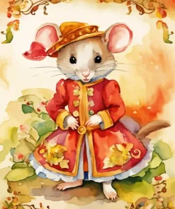 Cool Elagant Fantasy Mouse Diamond Painting