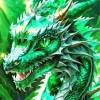 Cool Emerald Dragon Art Diamond Painting