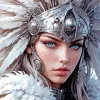 Cool Fierce Female Warrior Diamond Painting