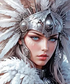Cool Fierce Female Warrior Diamond Painting