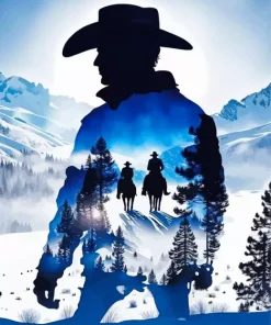 Cowboys Silhouette Art Diamond Painting