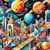 Cubism Space Diamond Painting