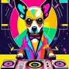 Dj Dog Pop Art Diamond Painting