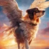 Dog Angel Diamond Painting