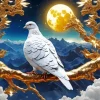 Dove Full Moon Diamond Painting