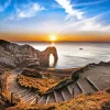 Durdle Door At Sunset Diamond Painting