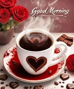 Early Morning Coffee Diamond Painting