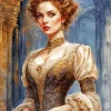 Edwardian Woman Art Diamond Painting