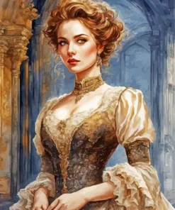 Edwardian Woman Art Diamond Painting