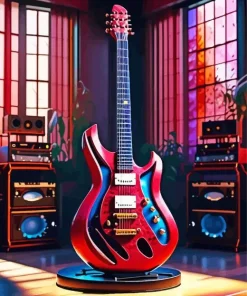 Electric Guitar Art Diamond Painting