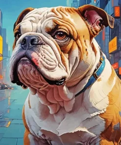 English Bulldog Animal Diamond Painting