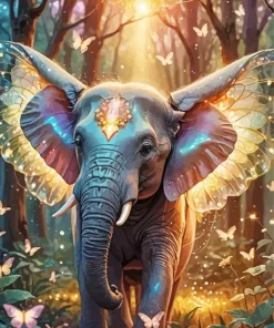 Fairy Elephant Art Diamond Painting