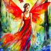 Fairy Red Diamond Painting