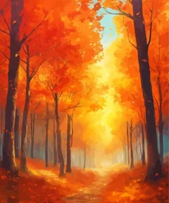 Fall Forest Diamond Painting