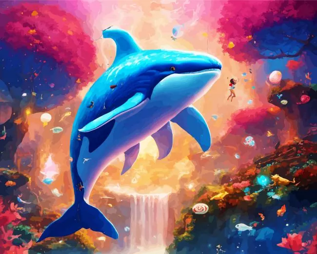 fantasy dolphin Diamond Paintings Fantasy Dolphin Diamond Painting