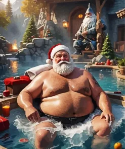 Fat Santa Diamond Painting