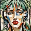 Female Cubist Art Diamond Painting