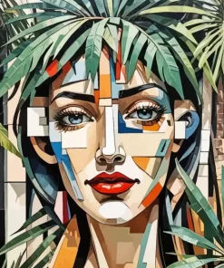 Female Cubist Art Diamond Painting