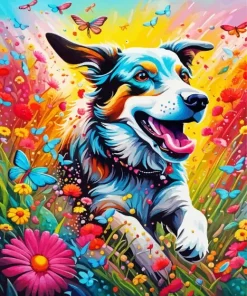 Field Dog Diamond Painting