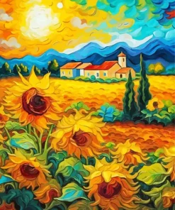 Field Of Sunflowers Van Gogh Diamond Painting
