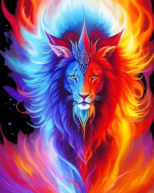 fire and ice art Diamond Paintings Fire And Ice Art Diamond Painting