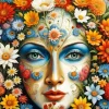 Floral Face Diamond Painting