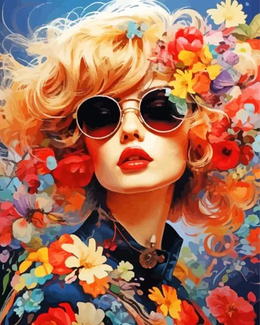 floral face Diamond Paintings Floral Face Diamond Painting