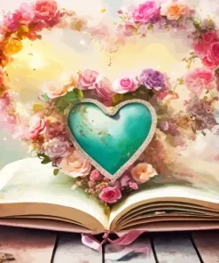 Floral Fantasy Book Art Diamond Painting