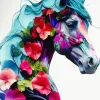 Floral Horse Art Diamond Painting