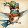 Flying Mouse Diamond Painting
