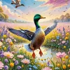 Flying Wild Ducks Diamond Painting