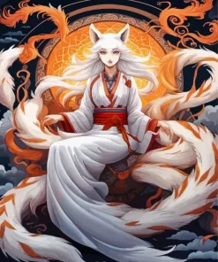 Fox Woman Diamond Painting