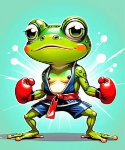 Frog Boxer Diamond Painting
