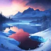 Frozen Lake Art Diamond Painting