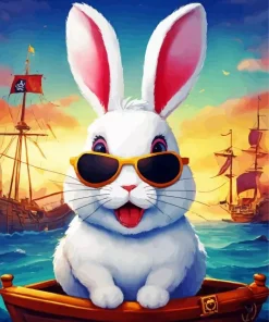 Fun Rabbit Art Diamond Painting