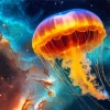 Galactic Jellyfish Diamond Painting
